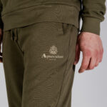 Pantaloni sportivi Aquascutum ACTIVE SMALL LOGO TRACK PANTS Verde Oliva - Foto 5