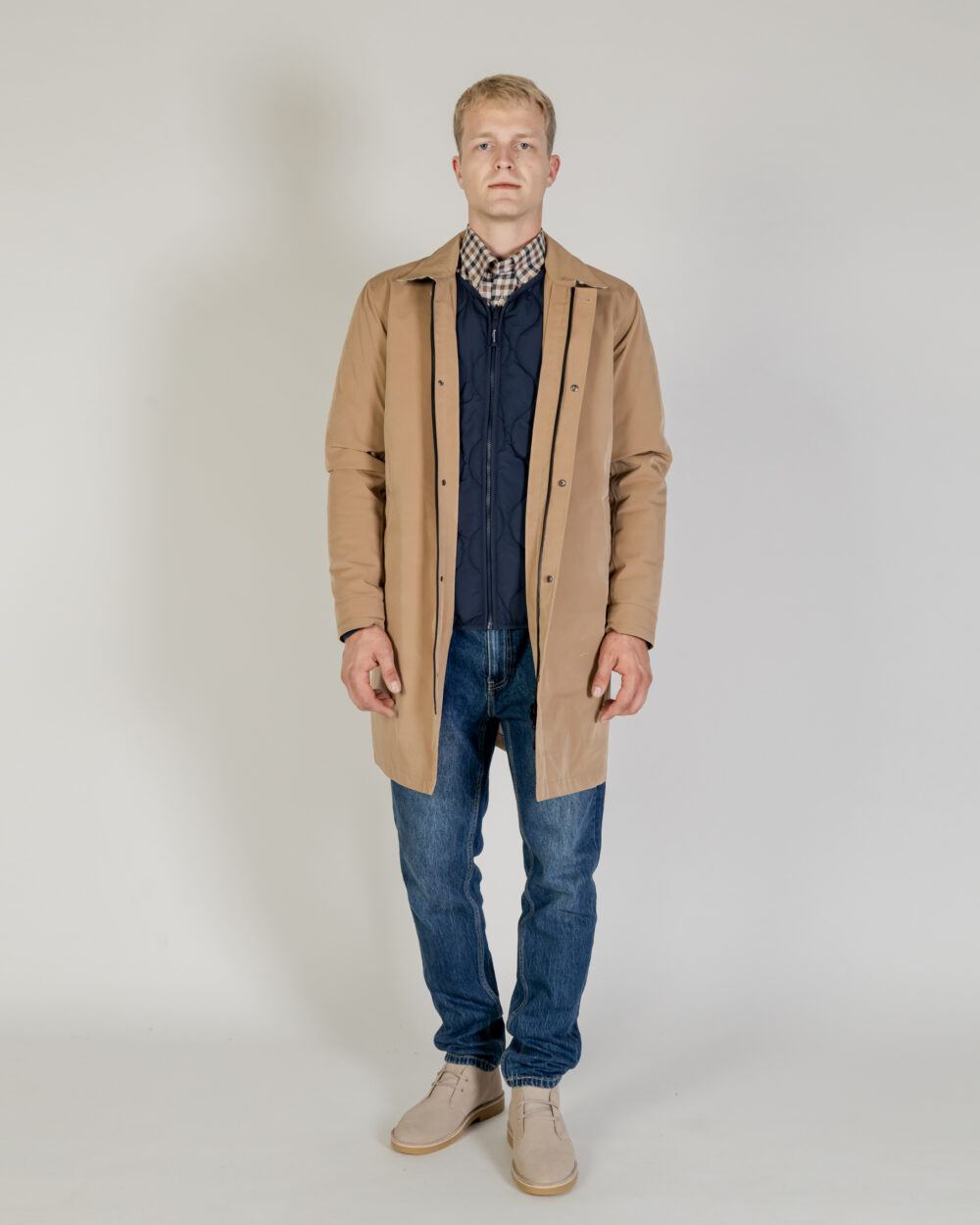 Parka Aquascutum HYDRO 3-WAY ACTIVE TRENCH Beige - Foto 2