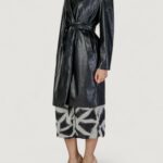 Parka Only ONLBINA FAUX LEATHER WRAP Nero - Foto 2