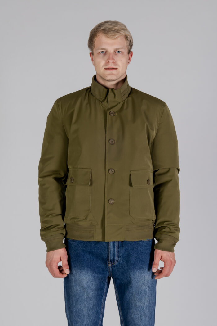 Giubbotto Aquascutum HYDRO ACTIVE TRAVELLER JACKET Verde Oliva