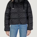 Piumino Guess DAISY PUFFER LOGO FLOCK F Nero - Foto 1