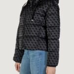 Piumino Guess DAISY PUFFER LOGO FLOCK F Nero - Foto 3