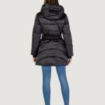 Piumino Guess SELINE LOGO MIDI PUFFER Nero - Foto 5