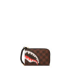 Portafoglio con portamonete Sprayground SHARKS IN PARIS BLUR WALLET Marrone - Foto 3