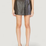 Shorts Only ONLAMILI MW FAUX LEATHER SKORT PNT CC Marrone - Foto 1