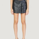 Shorts Only ONLAMILI MW FAUX LEATHER SKORT PNT CC Nero - Foto 5