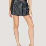 Shorts Only ONLAMILI MW FAUX LEATHER SKORT PNT CC Nero - Foto 1