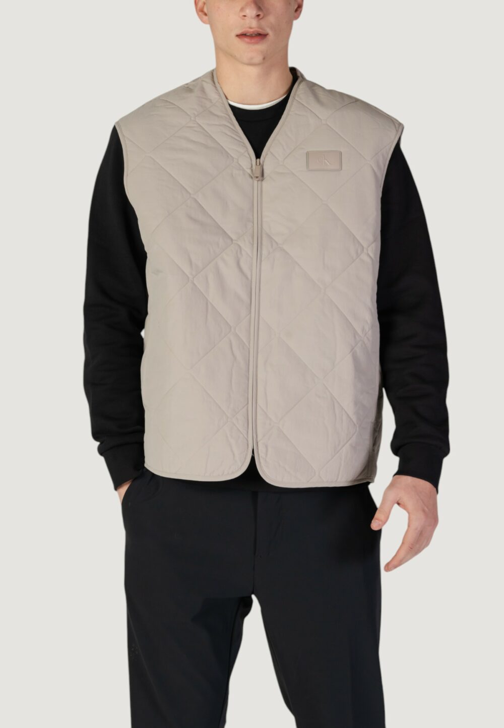 Smanicato Calvin Klein Jeans QUILTED Grigio Chiaro - Foto 1