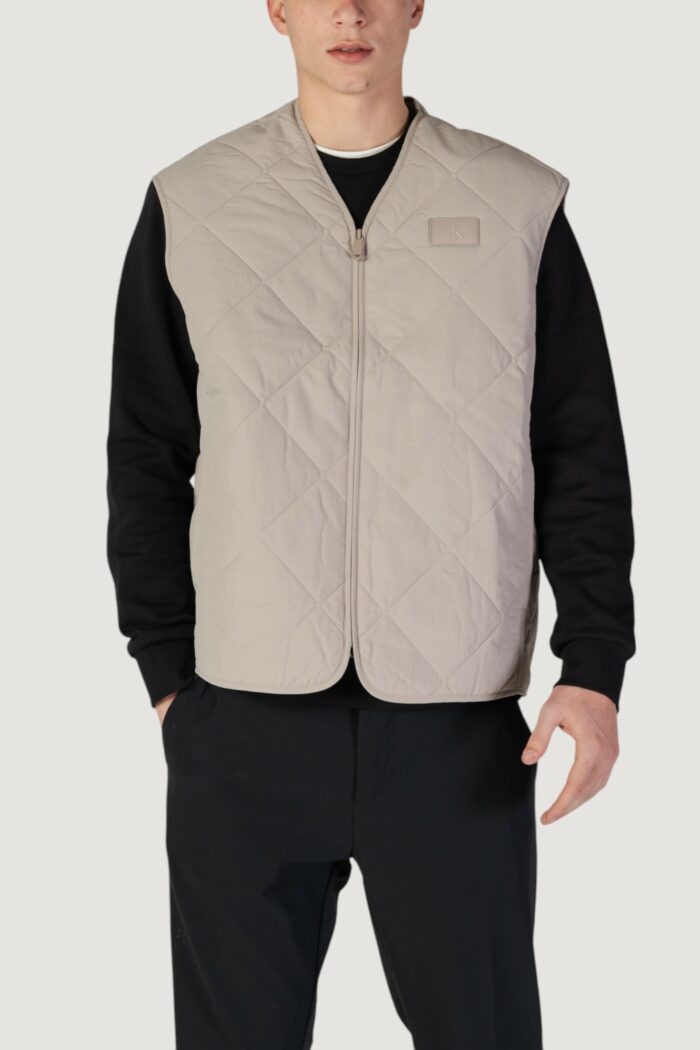 Smanicato Calvin Klein QUILTED Grigio Chiaro