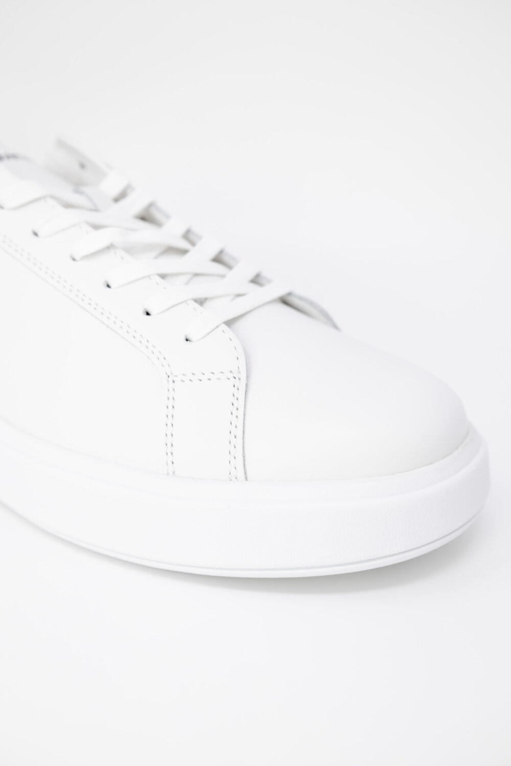 Sneakers Calvin Klein LOW TOP LACE UP LTH Bianco - Foto 3