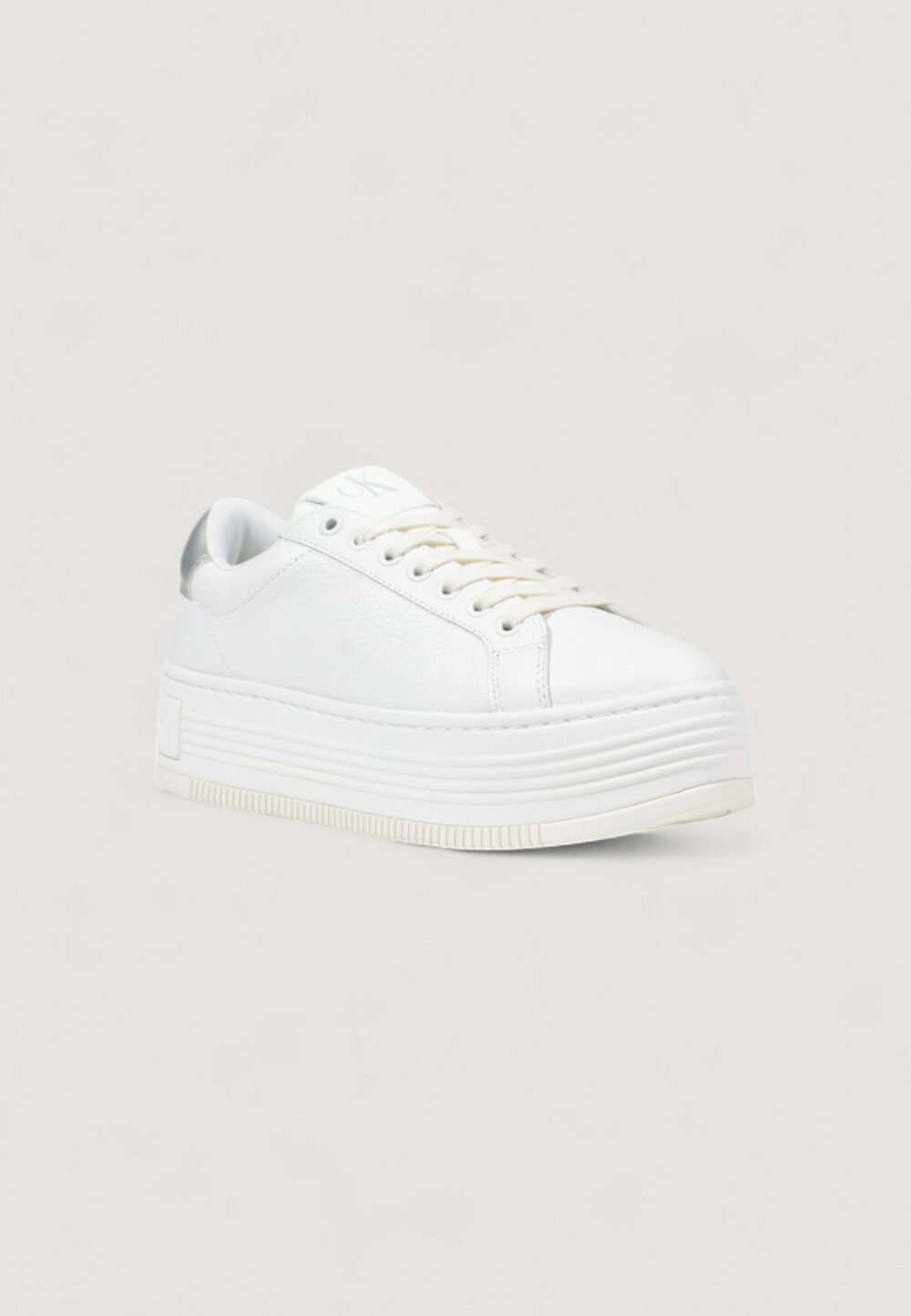 Sneakers Calvin Klein Jeans BOLD FLATF LOW MIX Argento - Foto 2