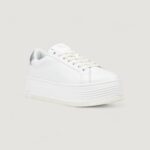 Sneakers Calvin Klein Jeans BOLD FLATF LOW MIX Argento - Foto 2