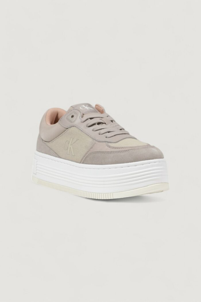 Sneakers Calvin Klein BOLD FLATF LOW MIX Taupe – YW0YW01638