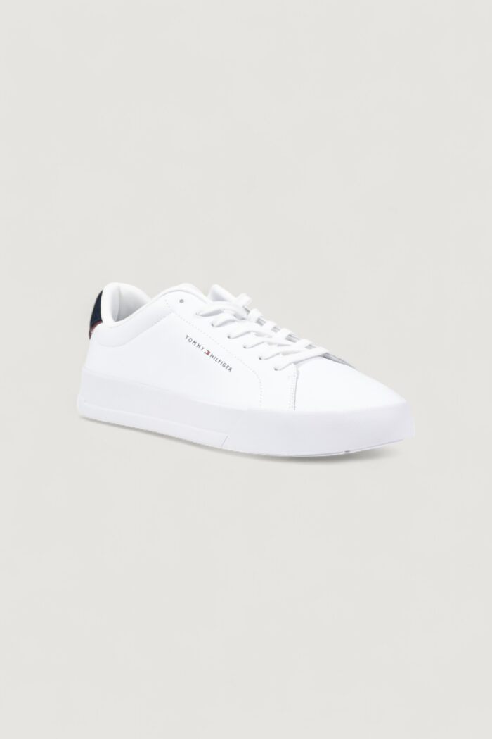 Sneakers Tommy Hilfiger TH COURT LTH DETAIL Bianco – FM0FM05367