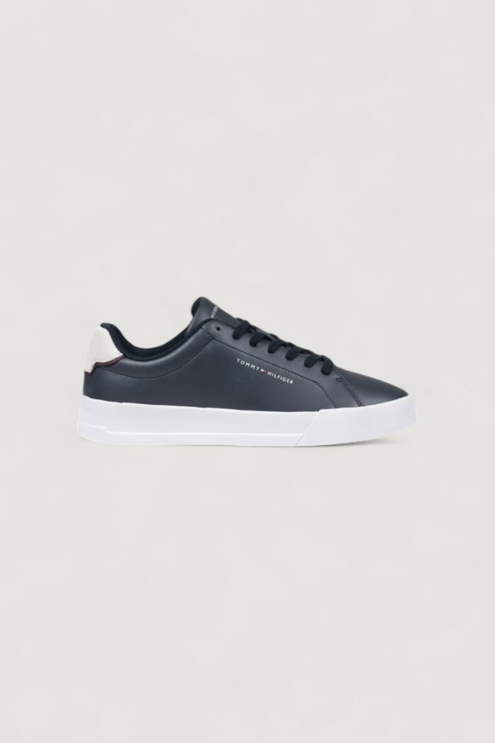 Sneakers Tommy Hilfiger TH COURT LTH DETAIL Blu – FM0FM05367