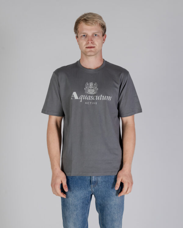 T-shirt Aquascutum ACTIVE BIG LOGO T-SHIRT Antracite - Foto 1