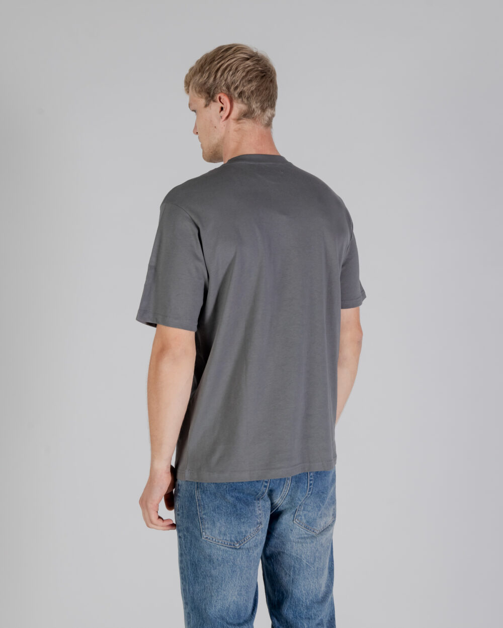 T-shirt Aquascutum ACTIVE CLUB CHECK PATCH T-SHIRT Antracite - Foto 3