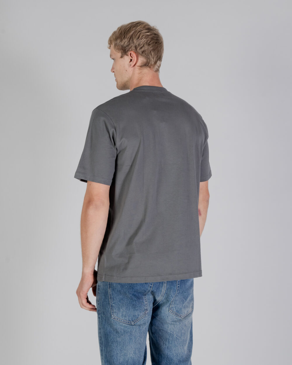 T-shirt Aquascutum ACTIVE CLUB CHECK POCKET T-SHIRT Antracite - Foto 3