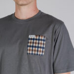 T-shirt Aquascutum ACTIVE CLUB CHECK POCKET T-SHIRT Antracite - Foto 4