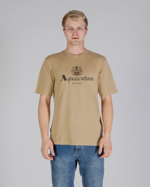 T-shirt Aquascutum ACTIVE BIG LOGO T-SHIRT Beige - Foto 1