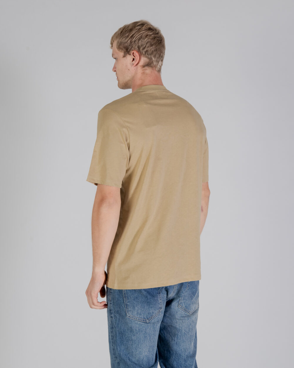 T-shirt Aquascutum ACTIVE BIG LOGO T-SHIRT Beige - Foto 3