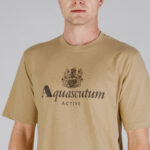 T-shirt Aquascutum ACTIVE BIG LOGO T-SHIRT Beige - Foto 4