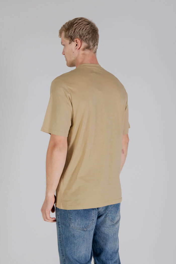 T-shirt Aquascutum ACTIVE CLUB CHECK PATCH T-SHIRT Beige