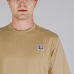 T-shirt Aquascutum ACTIVE CLUB CHECK PATCH T-SHIRT Beige - Foto 4