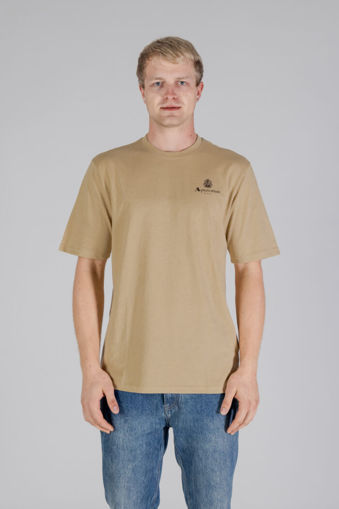 T-shirt Aquascutum ACTIVE SMALL LOGO T-SHIRT Beige