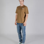 T-shirt Aquascutum ACTIVE CLUB CHECK PATCH T-SHIRT Beige scuro - Foto 2