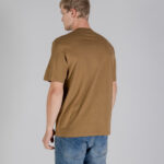 T-shirt Aquascutum ACTIVE CLUB CHECK PATCH T-SHIRT Beige scuro - Foto 3