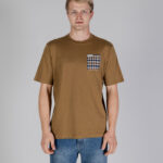 T-shirt Aquascutum ACTIVE CLUB CHECK POCKET T-SHIRT Beige scuro - Foto 1