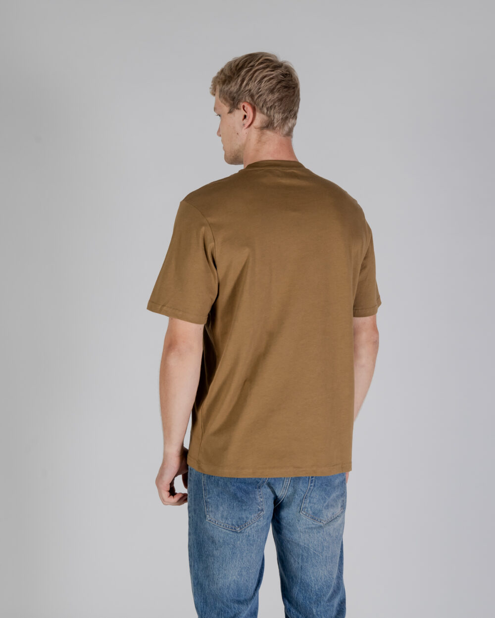 T-shirt Aquascutum ACTIVE CLUB CHECK POCKET T-SHIRT Beige scuro - Foto 3