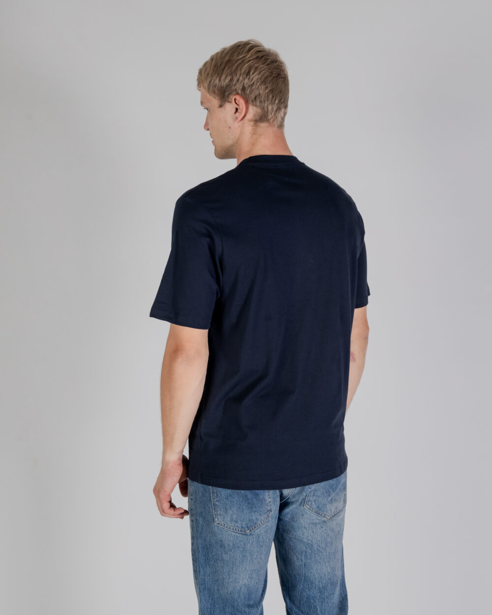 T-shirt Aquascutum ACTIVE BIG LOGO T-SHIRT Blu - Foto 3