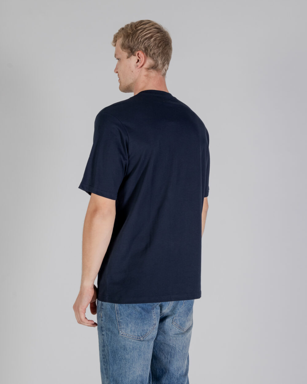 T-shirt Aquascutum ACTIVE CLUB CHECK PATCH T-SHIRT Blu - Foto 3