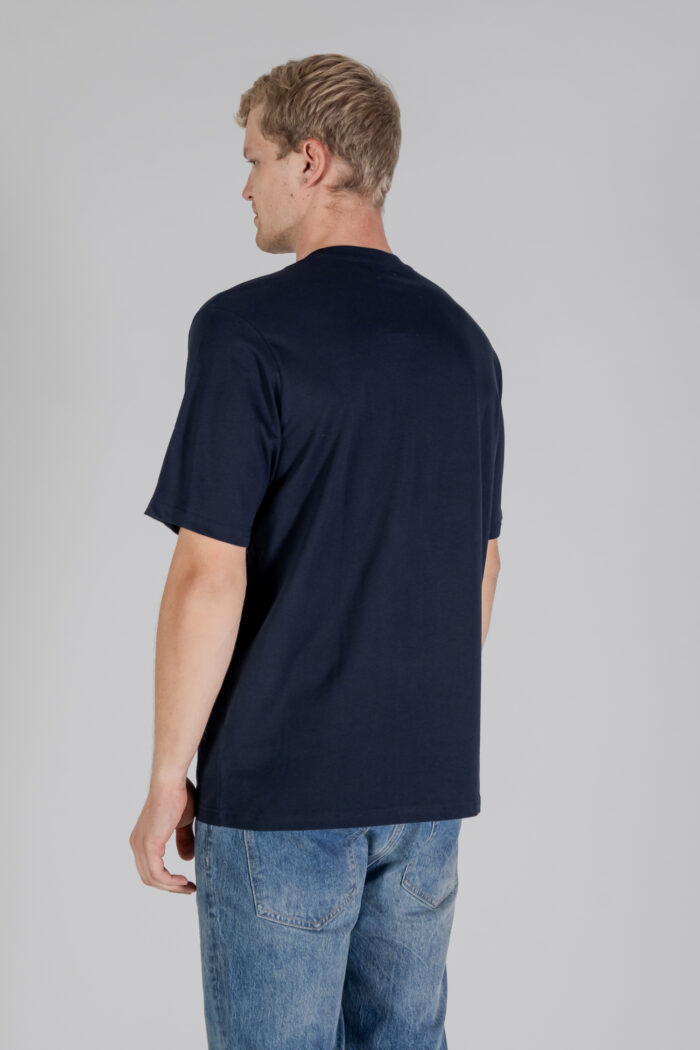 T-shirt Aquascutum ACTIVE CLUB CHECK PATCH T-SHIRT Blu