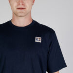 T-shirt Aquascutum ACTIVE CLUB CHECK PATCH T-SHIRT Blu - Foto 4