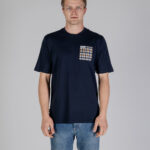 T-shirt Aquascutum ACTIVE CLUB CHECK POCKET T-SHIRT Blu - Foto 1