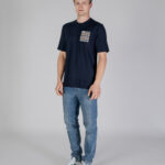 T-shirt Aquascutum ACTIVE CLUB CHECK POCKET T-SHIRT Blu - Foto 2