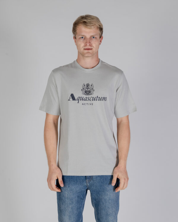 T-shirt Aquascutum ACTIVE BIG LOGO T-SHIRT Grigio - Foto 1