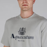 T-shirt Aquascutum ACTIVE BIG LOGO T-SHIRT Grigio - Foto 4