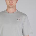 T-shirt Aquascutum ACTIVE CLUB CHECK PATCH T-SHIRT Grigio - Foto 4