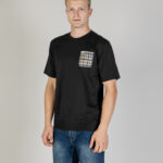 T-shirt Aquascutum ACTIVE CLUB CHECK POCKET T-SHIRT Nero - Foto 1