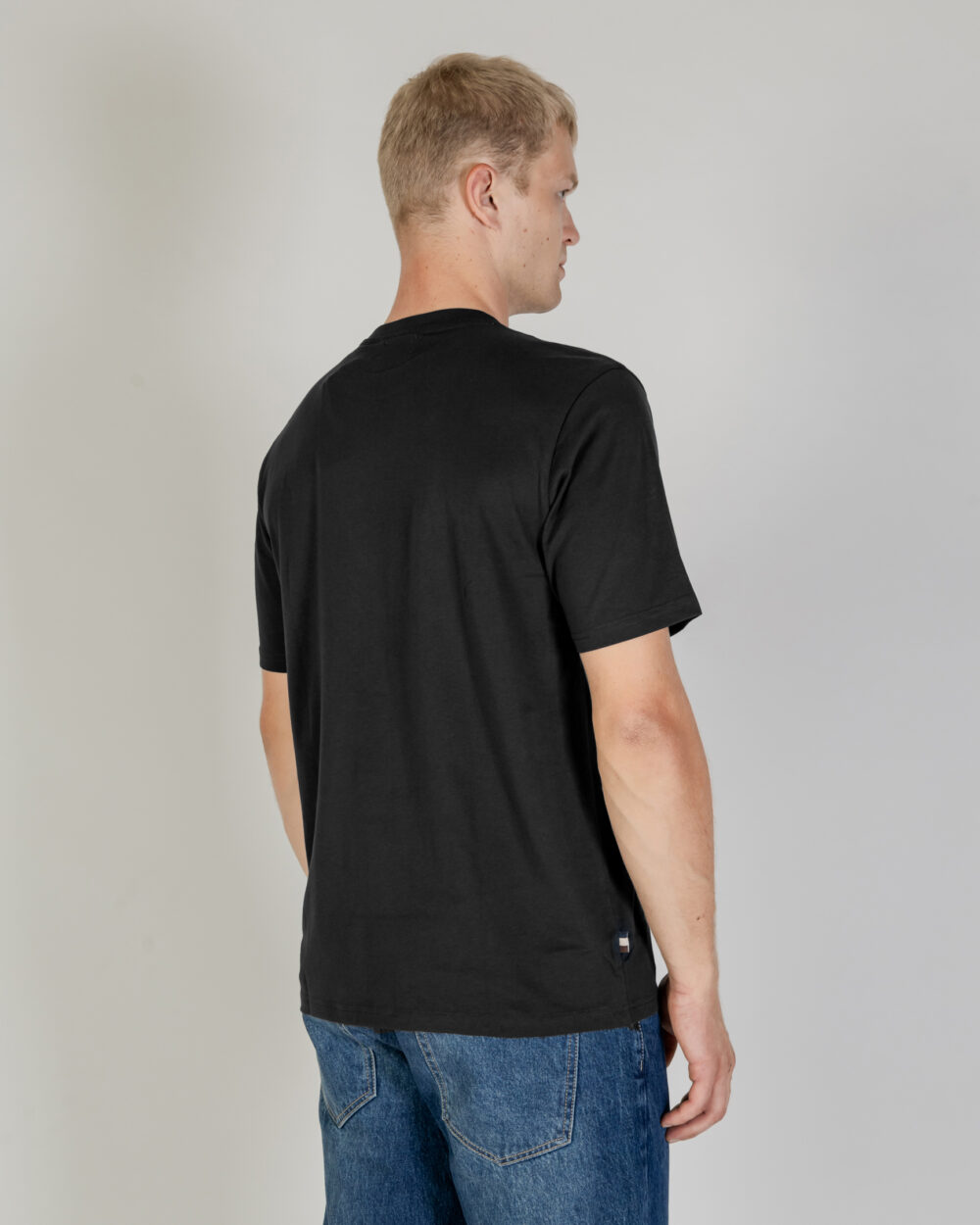 T-shirt Aquascutum ACTIVE CLUB CHECK POCKET T-SHIRT Nero - Foto 2