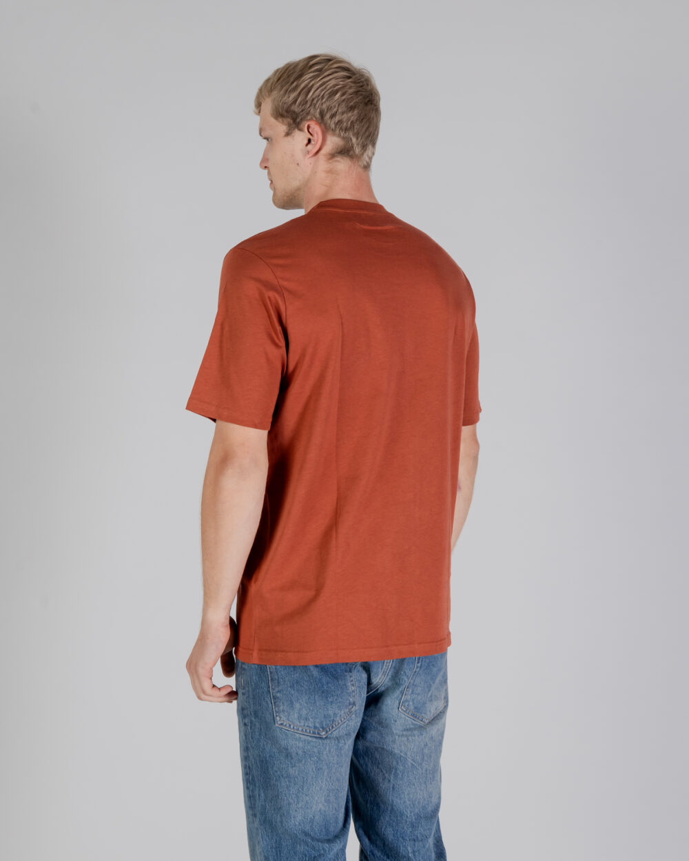 T-shirt Aquascutum ACTIVE BIG LOGO T-SHIRT Ruggine - Foto 3