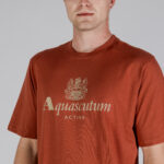 T-shirt Aquascutum ACTIVE BIG LOGO T-SHIRT Ruggine - Foto 4