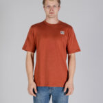 T-shirt Aquascutum ACTIVE CLUB CHECK PATCH T-SHIRT Ruggine - Foto 1