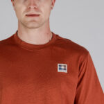 T-shirt Aquascutum ACTIVE CLUB CHECK PATCH T-SHIRT Ruggine - Foto 4