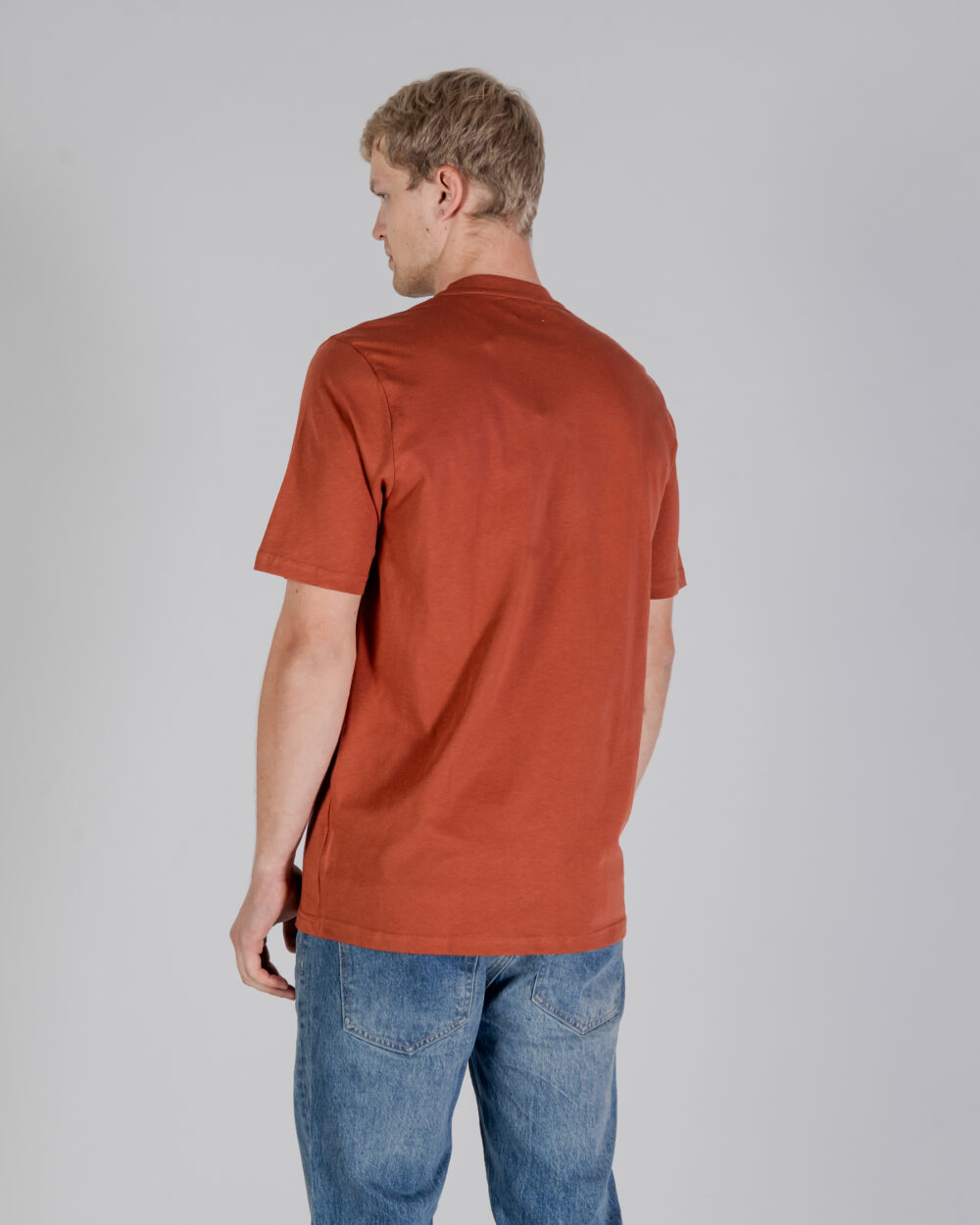 T-shirt Aquascutum ACTIVE CLUB CHECK POCKET T-SHIRT Ruggine - Foto 3