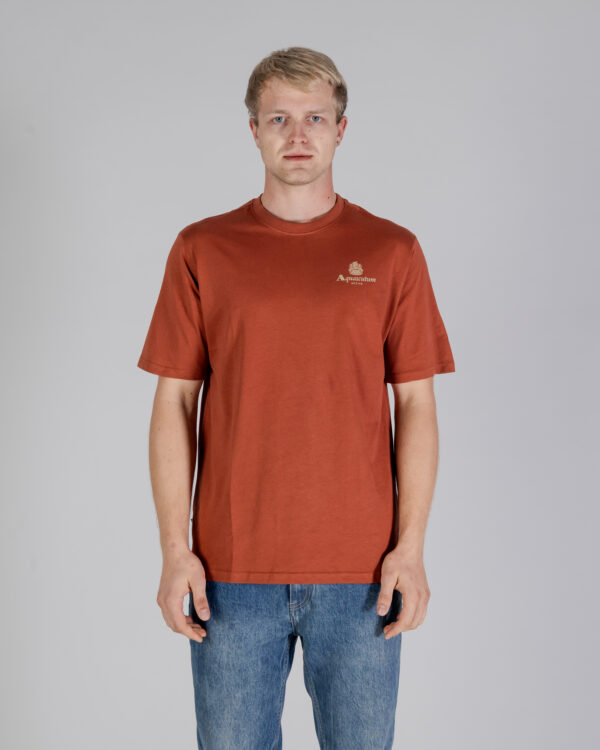 T-shirt Aquascutum ACTIVE SMALL LOGO T-SHIRT Ruggine - Foto 1